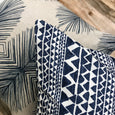 Essential blue ikat pillow - PABLO - Studio Pillows