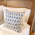 Relaxed elegant blue pillow - ADA - Studio Pillows
