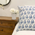 Relaxed elegant blue pillow - ADA - Studio Pillows