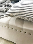 Stylish Ticking Stripe Pillow - EBONY - Studio Pillows