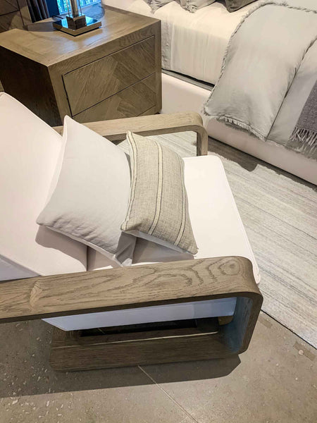 Modern Farmhouse Grey Stripe Pillows - Studio Pillows